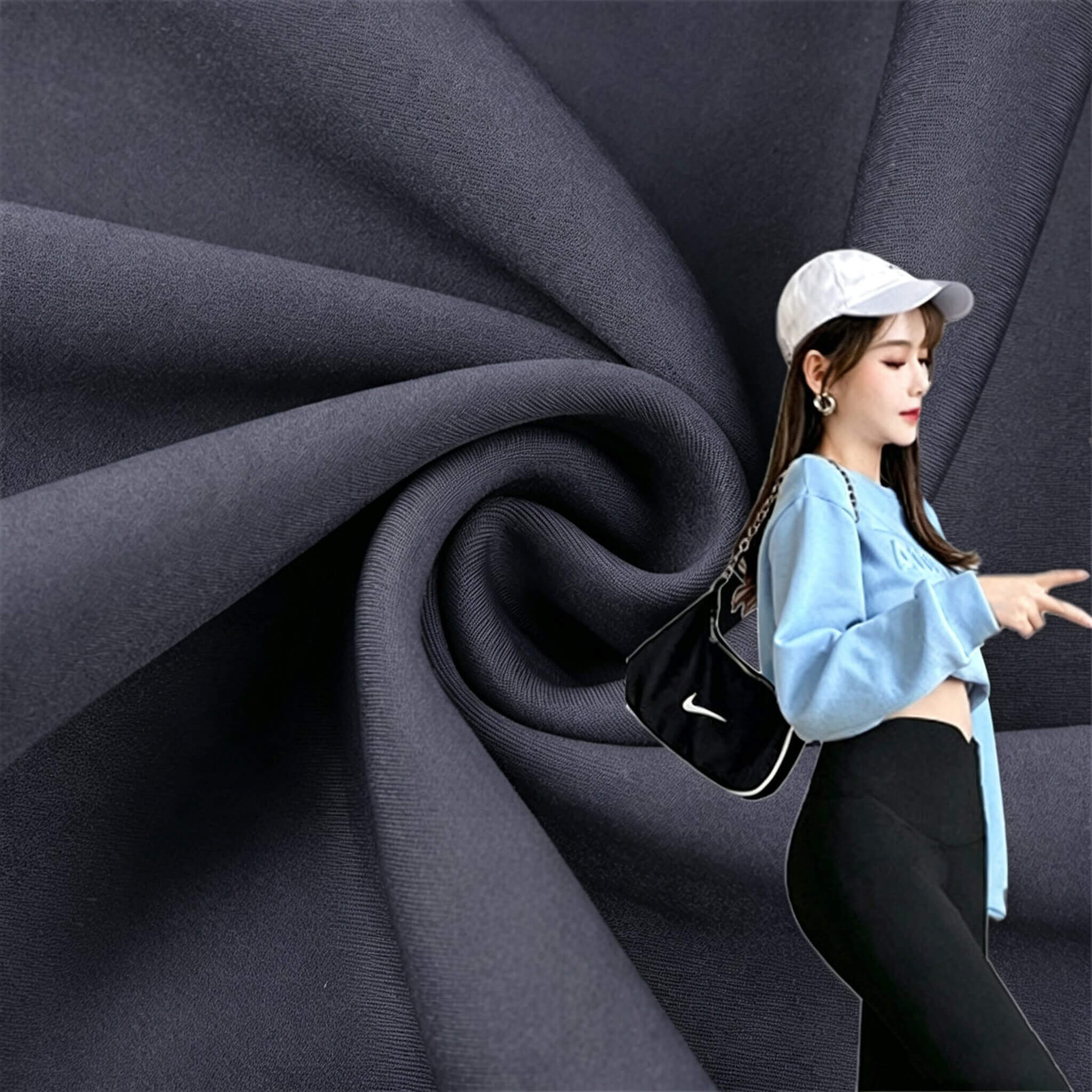 420g Yoga Nylon 4-Way Stretch Fabric for Yoga Wear Wholesale Supplier 2